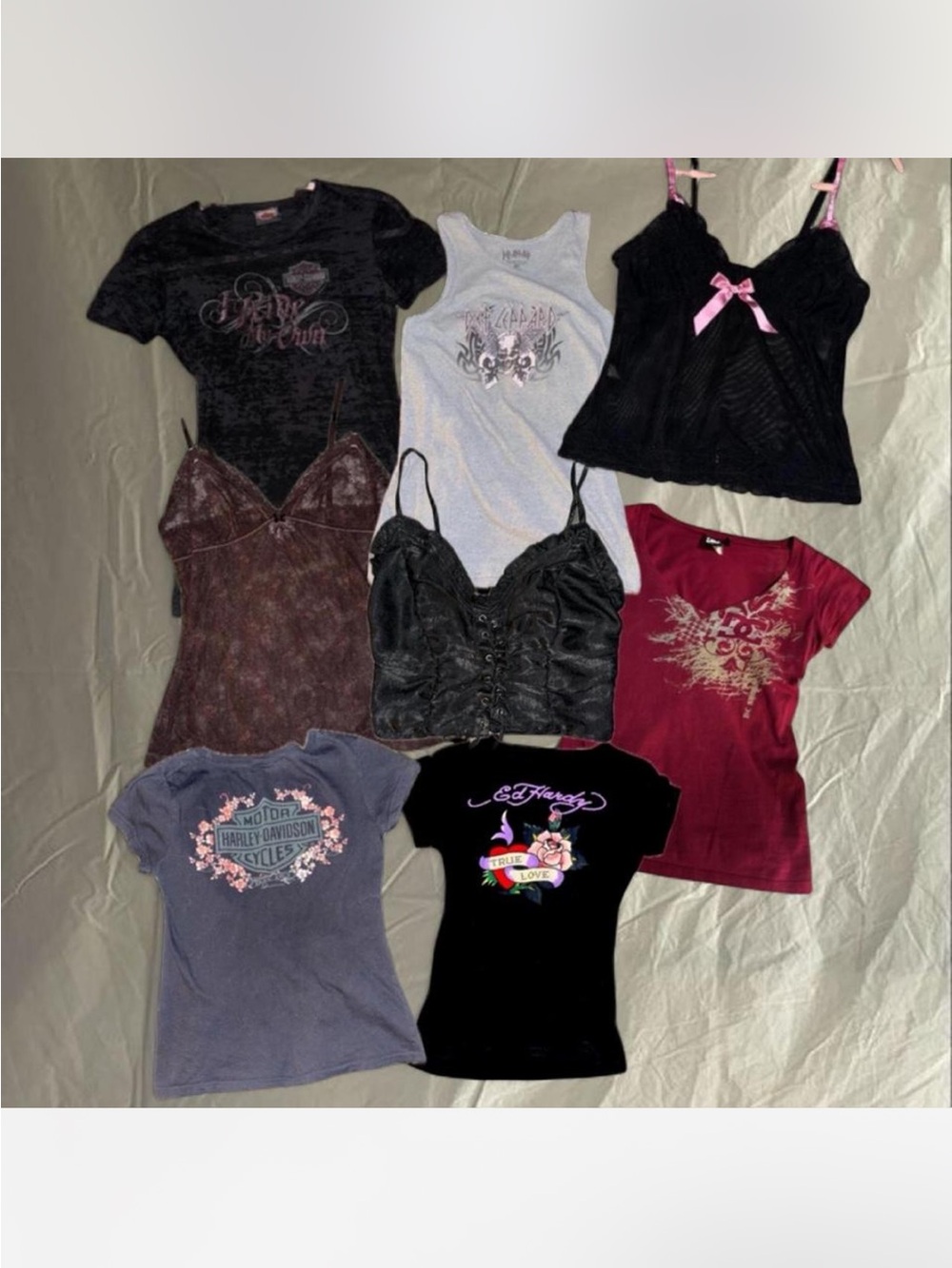bundle of y2k tops size xs🪦⚰️